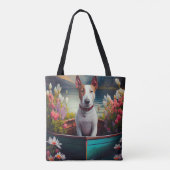 Tote Bag Bull Terrier sur une pagaie : une aventure Pittore (Dos)