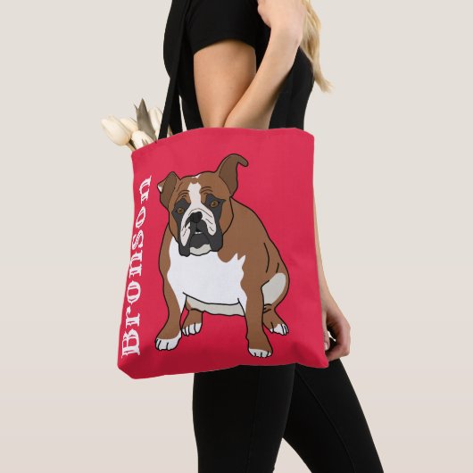 Tote Bag Bulldog anglais (De près)