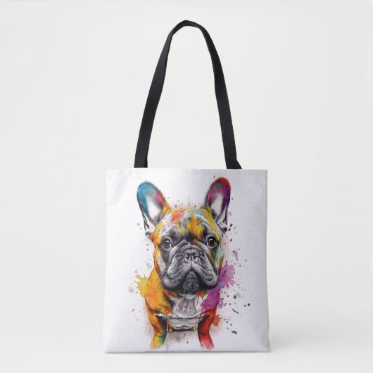 Tote Bag Bulldog francés lleno de estilo (Devant)