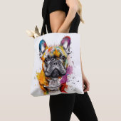 Tote Bag Bulldog francés lleno de estilo (De près)