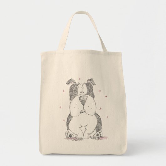 Tote Bag Bulldog Grocery Fourre-tout (Devant)