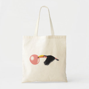 Tote Bag Bulle de gomme Toucan soufflante bulle