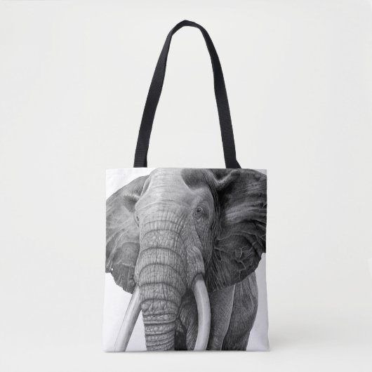 Tote Bag Bulle - Dessin au crayon (Devant)