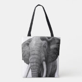 Tote Bag Bulle - Dessin au crayon (Dos)