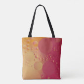Tote Bag Bulle numérique rose et orange (Dos)