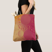 Tote Bag Bulle numérique rose et orange (De près)