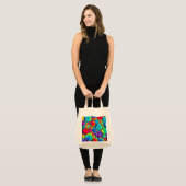 Tote Bag Bulles arc-en-ciel (Devant (modèle))