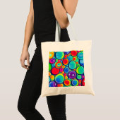 Tote Bag Bulles arc-en-ciel (Devant (produit))