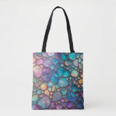 Tote Bag Bulles d'Abalone colorées (Devant)