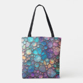Tote Bag Bulles d'Abalone colorées (Dos)