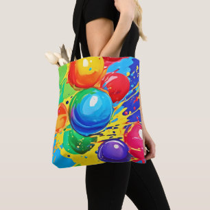 Tote Bag Bulles qui éclatent : Brillantes et Audacieuses