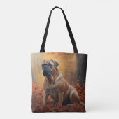 Tote Bag Bullmastiff en automne Feuilles automne Inspire (Dos)