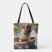 Tote Bag Bullmastiff sur une pagaie : une aventure Pittores (Dos)