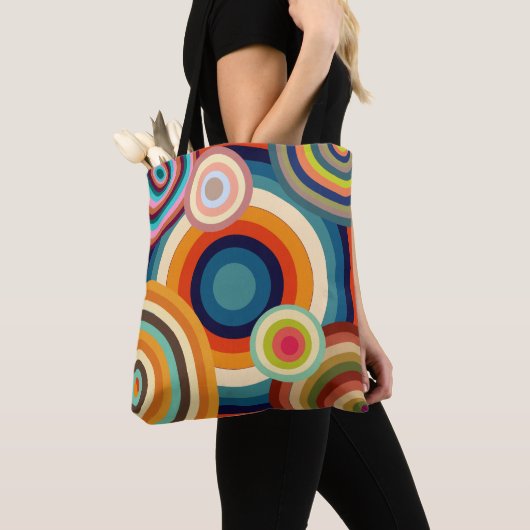 Tote Bag Bullseyes colorés (De près)