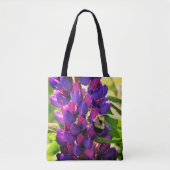 Tote Bag Bumble Bee On Wild Lupine Flower Close Up (Devant)
