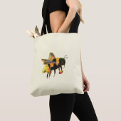 Tote Bag Bumble Bee transportant du pollen (De près)