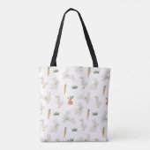 Tote Bag Bunnies & Canards sur le Motif de ferme (Dos)