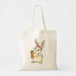 Tote Bag Bunny at fitness with Drinking bottle