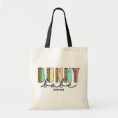 Tote Bag Bunny Baby Typographie moderne de Pâques Personnal (Devant)