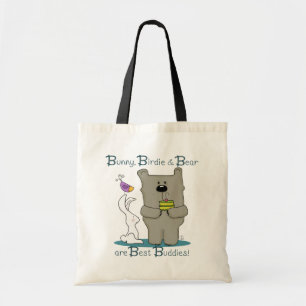 Tote Bag Bunny, Birdie et Ours - Best Buddies