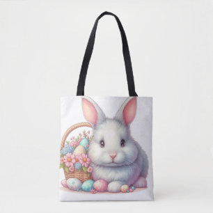 Tote Bag Bunny de Pâques Pretty Pastel