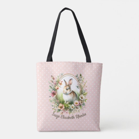 Tote Bag Bunny de printemps (Dos)