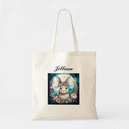 Tote Bag Bunny Rabbit Easter Holiday  (Devant)