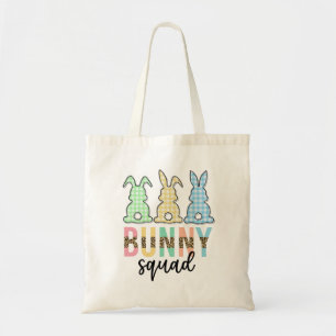 Tote Bag Bunny Squad Chasse aux oeufs de Pâques Cute Bunn