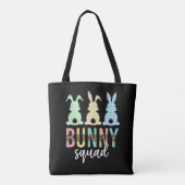 Tote Bag Bunny Squad | Chasse aux oeufs de Pâques Cute Bunn (Dos)