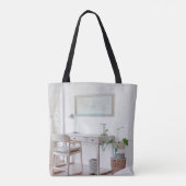 TOTE BAG BUREAU VIDE PRÈS DU RIDEAU (Dos)