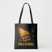 Tote Bag Burger Astéroïde Appel Du Grill (Devant)
