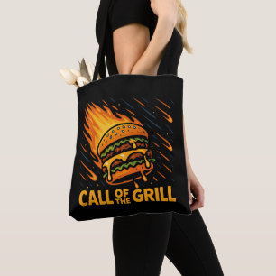 Tote Bag Burger Astéroïde Appel Du Grill