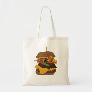 Tote Bag Burger Hamburger Burger