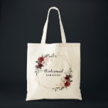 Tote Bag Burgundy Blush moderne Géométrique Bridesmaid cade<br><div class="desc">Elégant et moderne, romantique aquarelle géométrique floral Bridesmaid Sac fourre-tout dispose d'un bouquet de bordeaux / marsala, rose rousse, pourpre, roses d'aquarelle pêche avec feuillage assorti. Parfait pour un mariage d'automne/mi-été. S'il vous plaît trouver d'autres modèles et variantes de mon magasin "blissweddingpaperie". Et n'hésitez pas à me contacter pour plus...</div>