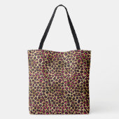 Tote Bag Burgundy et Gold Leopard Series Design 2 (Dos)