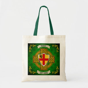Tote Bag Burke Irish Shield & Celtic Cross Personnalisé