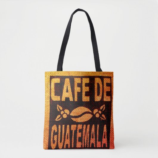 TOTE BAG BURLAP CAFÉ PURLAP FOURRE-TOUT GUATEMALAN (Devant)