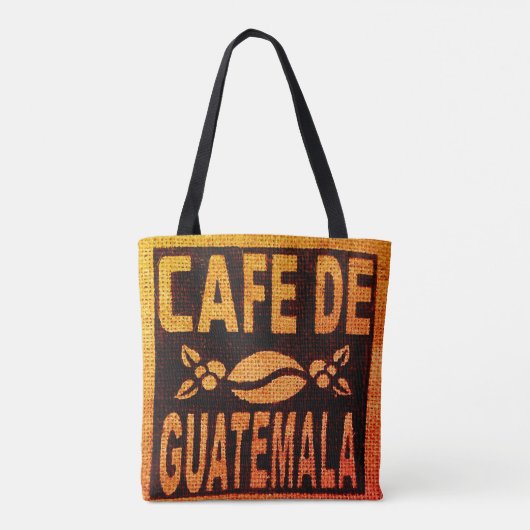 TOTE BAG BURLAP CAFÉ PURLAP FOURRE-TOUT GUATEMALAN (Dos)