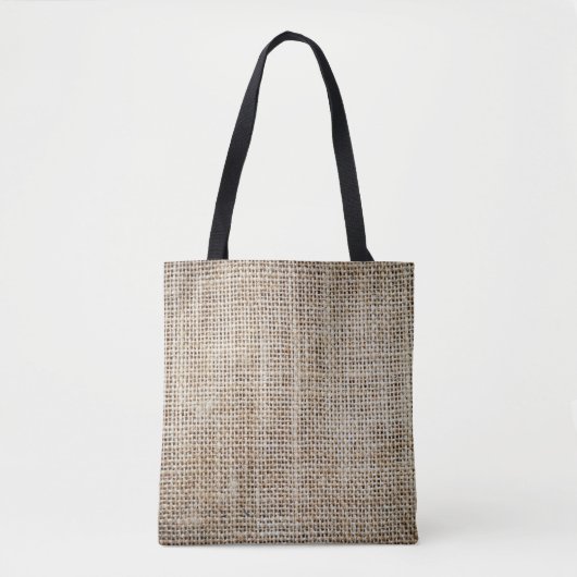 Tote Bag Burlap Hessian Arrière - plan Texture (Devant)
