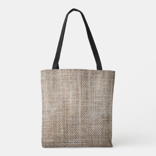 Tote Bag Burlap Hessian Arrière - plan Texture (Dos)