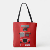 Tote Bag Bus Old London Routemaster Double Decker (Dos)