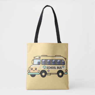 Tote Bag Bus Scolaire Jaune Mignon Cadeau pour Remerciement