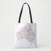 Tote Bag Busfire Special Edition Aussie Slang Map (Devant)