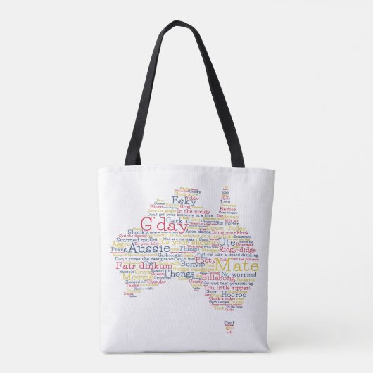 Tote Bag Busfire Special Edition Aussie Slang Map (Dos)