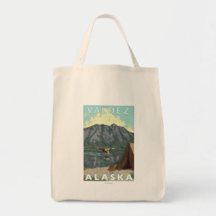 Tote Bag Bush Plane & Fishing - Valdez, Alaska