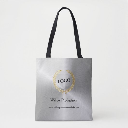 Tote Bag Business Logo Entreprise Silver (Devant)