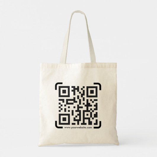 Tote Bag Business Scan Me QR Code Website Modern Simple (Dos)