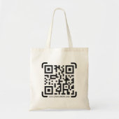 Tote Bag Business Scan Me QR Code Website Modern Simple (Devant)