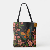Tote Bag Butterfly Cherry Blossom Moon (Dos)