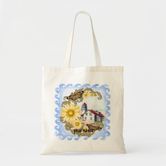 Tote Bag Butterfly lighthouse (Devant)